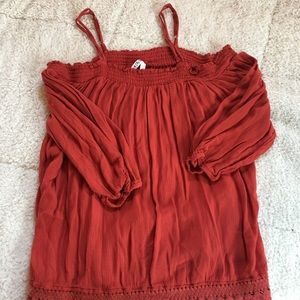 3/4 Sleeve, Off the Shoulder Blouse